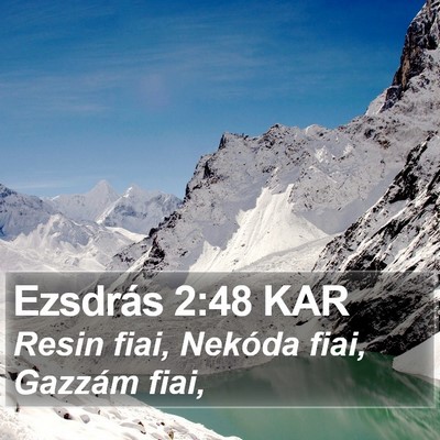Ezsdrás 2:48 KAR Bible Verse Image