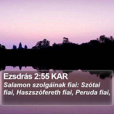 Ezsdrás 2:55 KAR Bible Verse Image