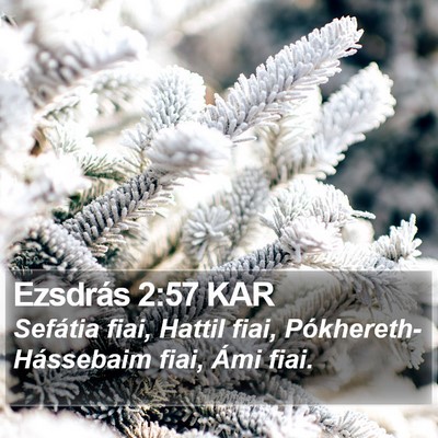 Ezsdrás 2:57 KAR Bible Verse Image