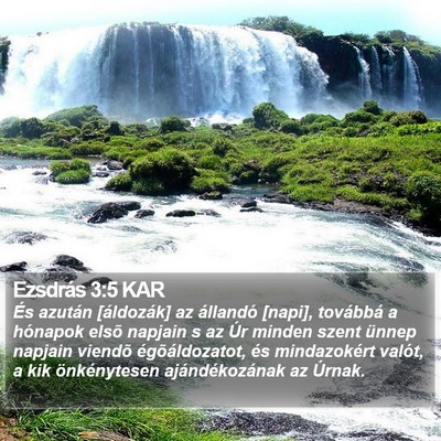 Ezsdrás 3:5 KAR Bible Verse Image