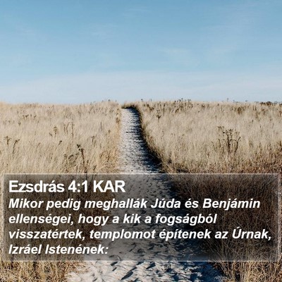 Ezsdrás 4:1 KAR Bible Verse Image