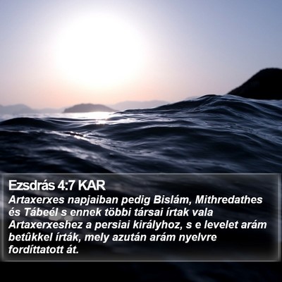 Ezsdrás 4:7 KAR Bible Verse Image