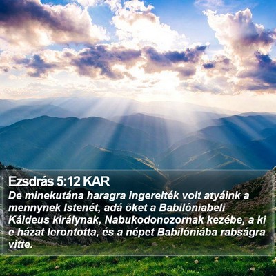 Ezsdrás 5:12 KAR Bible Verse Image