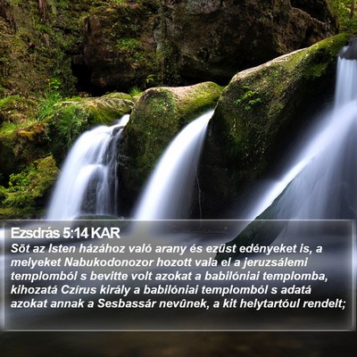 Ezsdrás 5:14 KAR Bible Verse Image