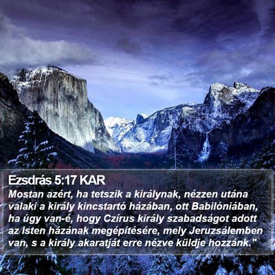 Ezsdrás 5:17 KAR Bible Verse Image