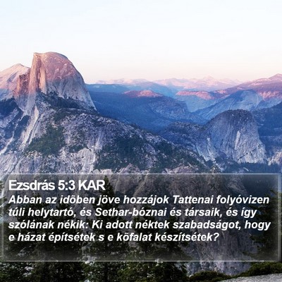 Ezsdrás 5:3 KAR Bible Verse Image