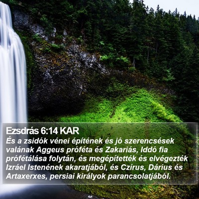 Ezsdrás 6:14 KAR Bible Verse Image