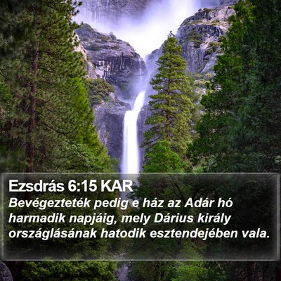 Ezsdrás 6:15 KAR Bible Verse Image