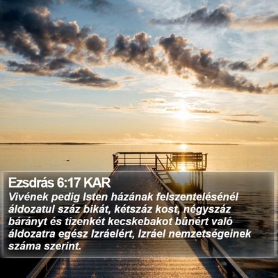 Ezsdrás 6:17 KAR Bible Verse Image