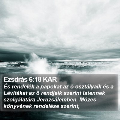 Ezsdrás 6:18 KAR Bible Verse Image
