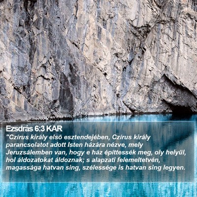 Ezsdrás 6:3 KAR Bible Verse Image