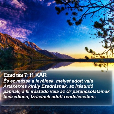Ezsdrás 7:11 KAR Bible Verse Image