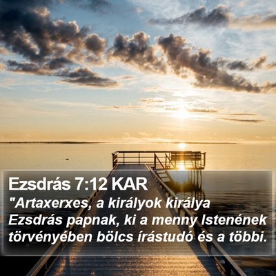 Ezsdrás 7:12 KAR Bible Verse Image