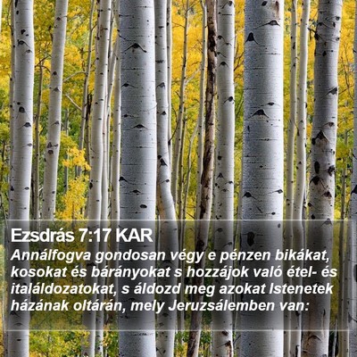 Ezsdrás 7:17 KAR Bible Verse Image