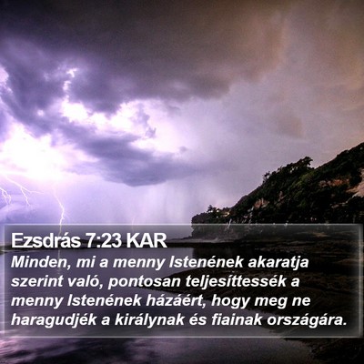 Ezsdrás 7:23 KAR Bible Verse Image