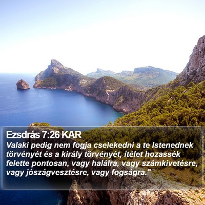 Ezsdrás 7:26 KAR Bible Verse Image