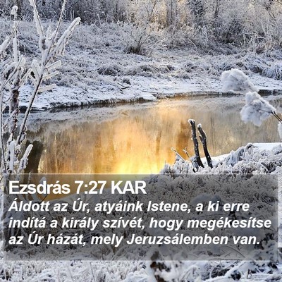 Ezsdrás 7:27 KAR Bible Verse Image
