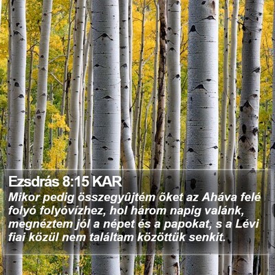 Ezsdrás 8:15 KAR Bible Verse Image