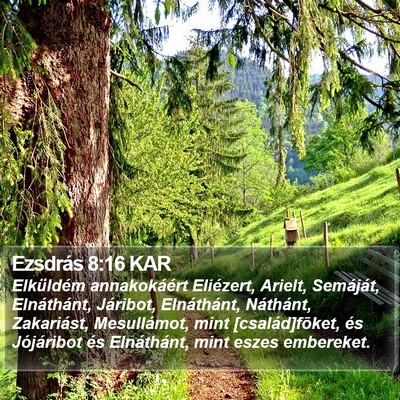 Ezsdrás 8:16 KAR Bible Verse Image