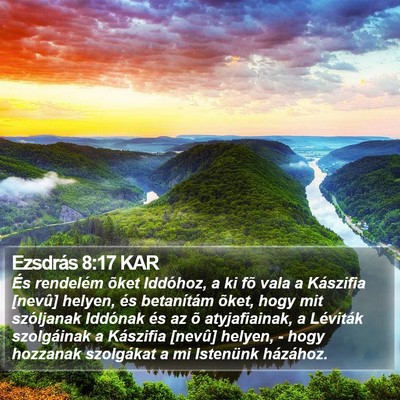 Ezsdrás 8:17 KAR Bible Verse Image