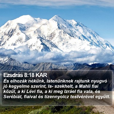 Ezsdrás 8:18 KAR Bible Verse Image