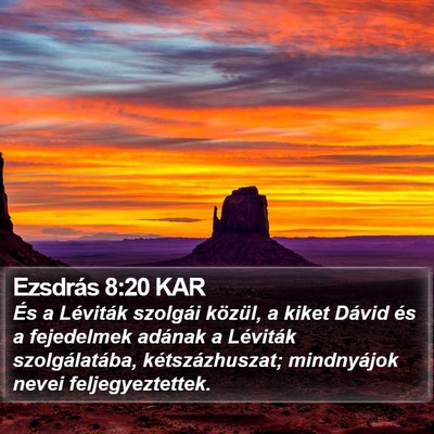 Ezsdrás 8:20 KAR Bible Verse Image