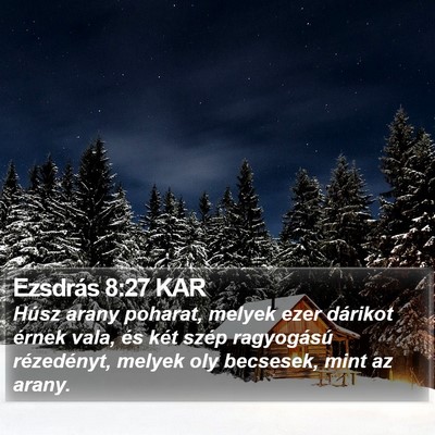 Ezsdrás 8:27 KAR Bible Verse Image