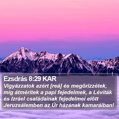 Ezsdrás 8:29 KAR Bible Verse Image