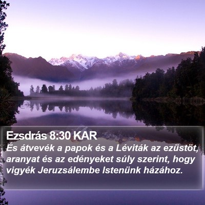 Ezsdrás 8:30 KAR Bible Verse Image