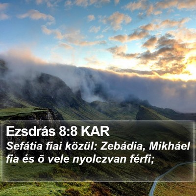Ezsdrás 8:8 KAR Bible Verse Image