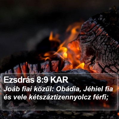 Ezsdrás 8:9 KAR Bible Verse Image