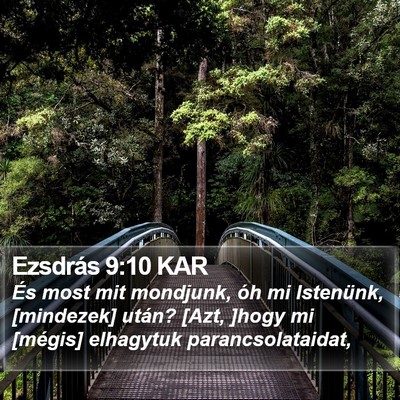 Ezsdrás 9:10 KAR Bible Verse Image