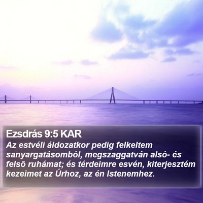 Ezsdrás 9:5 KAR Bible Verse Image