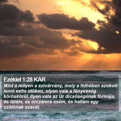 Ezékiel 1:28 KAR Bible Verse Image