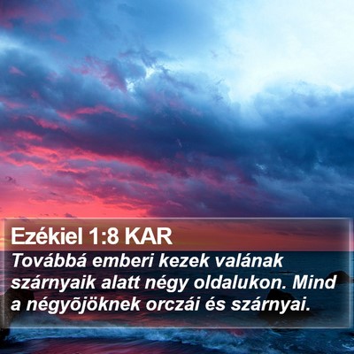 Ezékiel 1:8 KAR Bible Verse Image