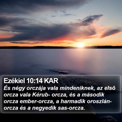 Ezékiel 10:14 KAR Bible Verse Image
