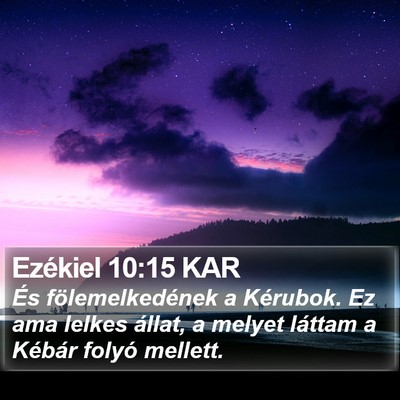 Ezékiel 10:15 KAR Bible Verse Image