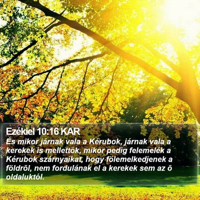 Ezékiel 10:16 KAR Bible Verse Image