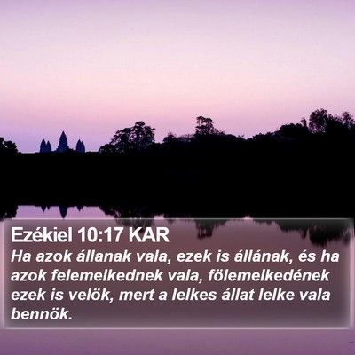 Ezékiel 10:17 KAR Bible Verse Image
