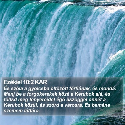 Ezékiel 10:2 KAR Bible Verse Image