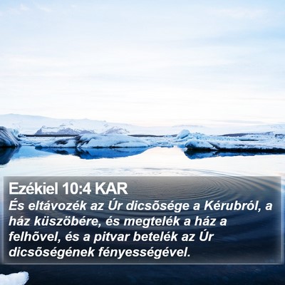 Ezékiel 10:4 KAR Bible Verse Image