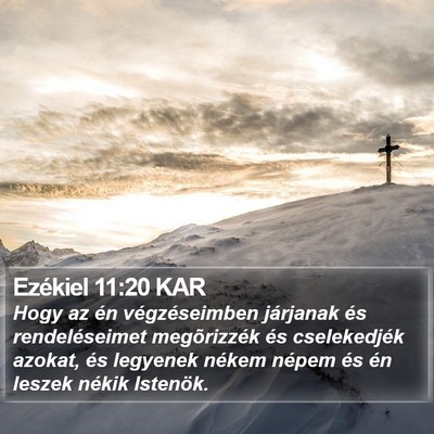 Ezékiel 11:20 KAR Bible Verse Image