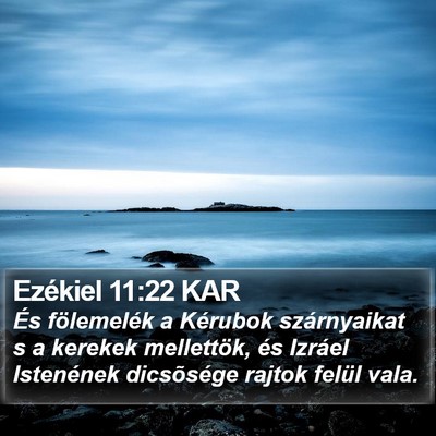 Ezékiel 11:22 KAR Bible Verse Image