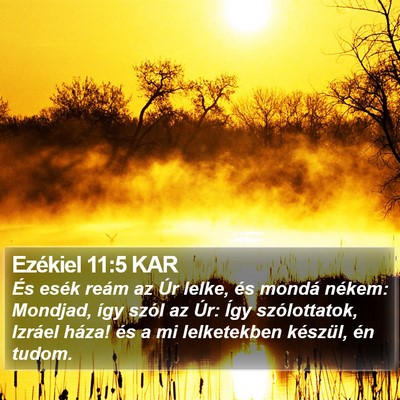 Ezékiel 11:5 KAR Bible Verse Image