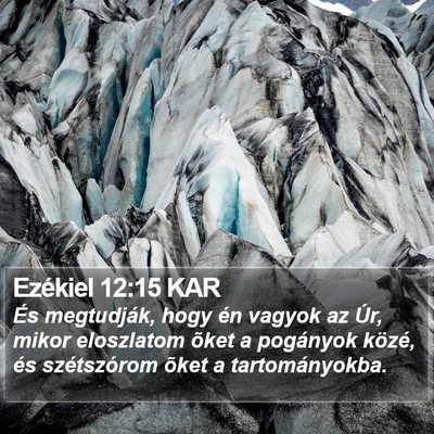 Ezékiel 12:15 KAR Bible Verse Image