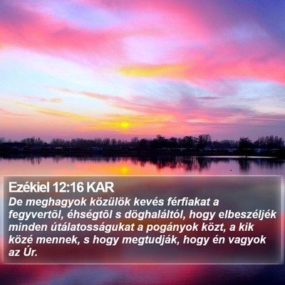 Ezékiel 12:16 KAR Bible Verse Image