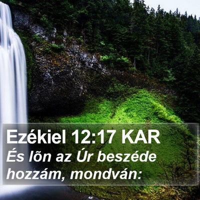 Ezékiel 12:17 KAR Bible Verse Image