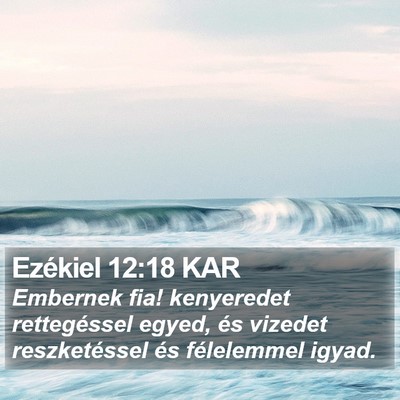 Ezékiel 12:18 KAR Bible Verse Image