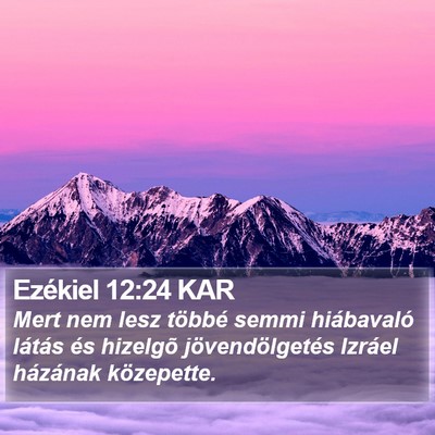 Ezékiel 12:24 KAR Bible Verse Image