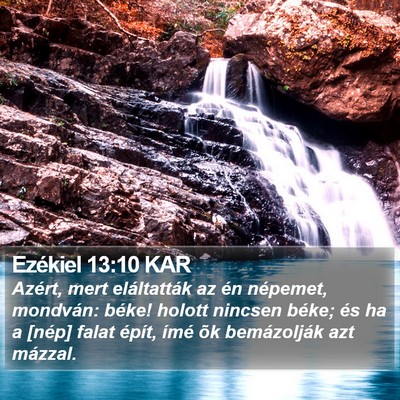 Ezékiel 13:10 KAR Bible Verse Image